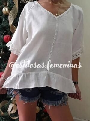 Polera Johanna Blanca