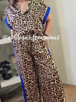 Conjunto Print Calendaria Azul