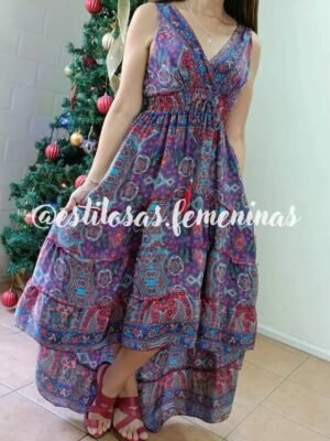 Maxivestido Varinia Morado
