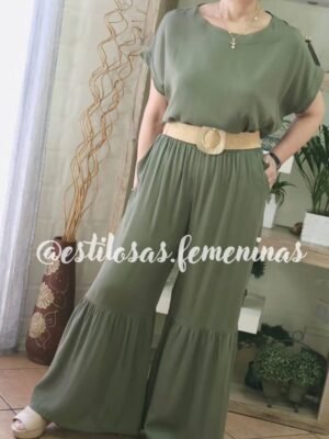 Conjunto Virginia Verde Musgo