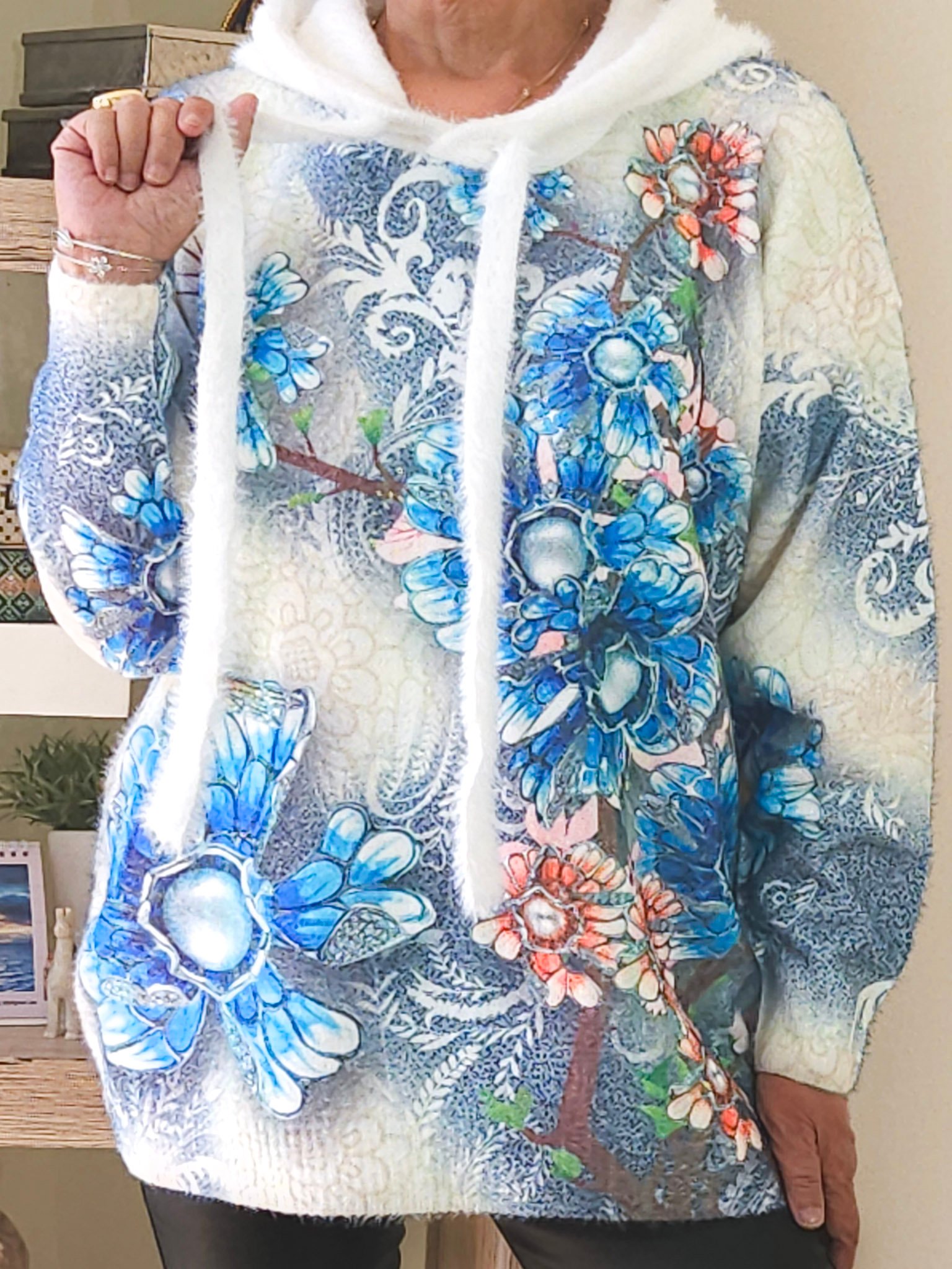 Sueter Oversized Betina Azul - Imagen 6