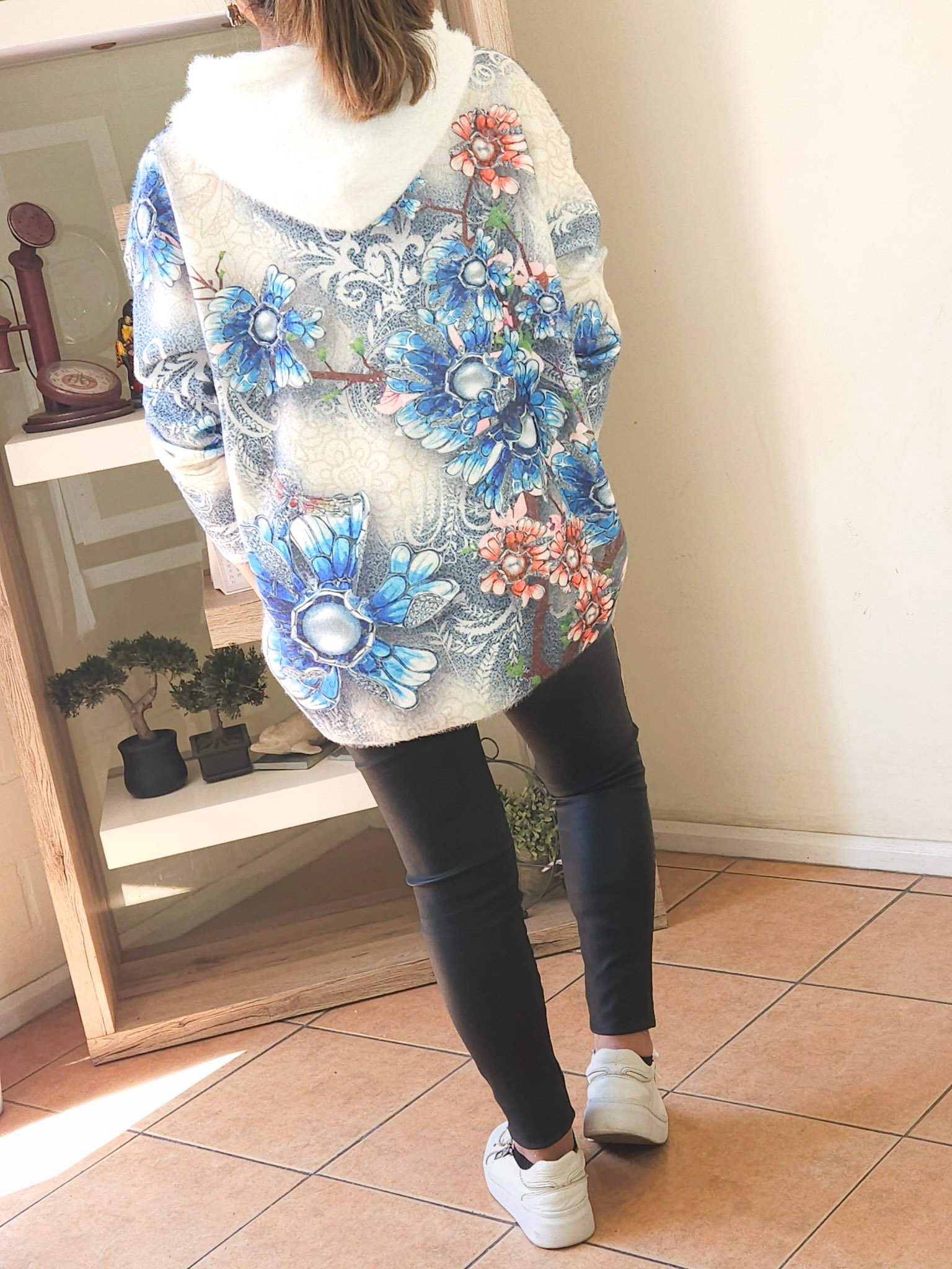 Sueter Oversized Betina Azul - Imagen 3