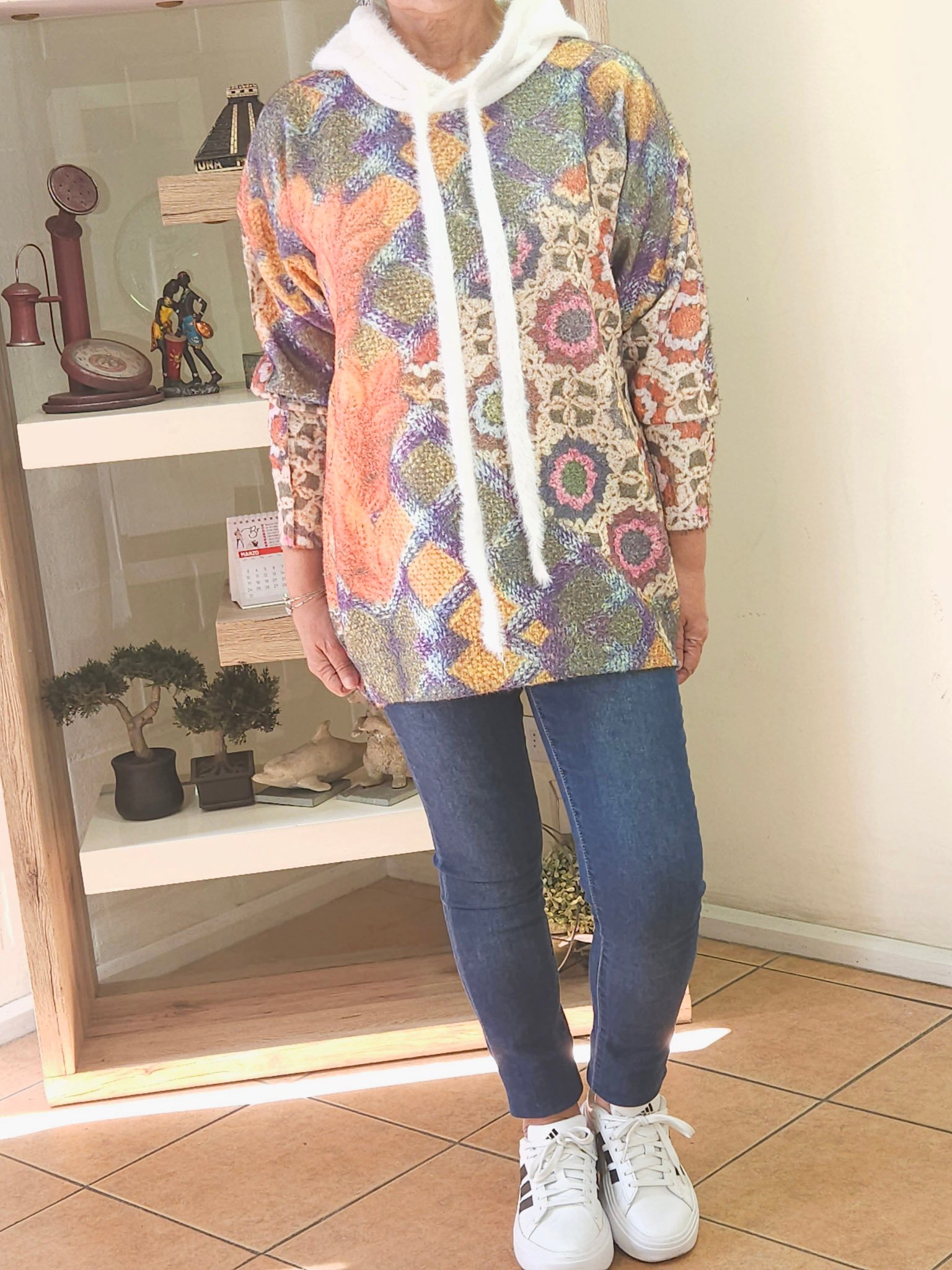 Sueter Oversized Betina Terracota - Imagen 4