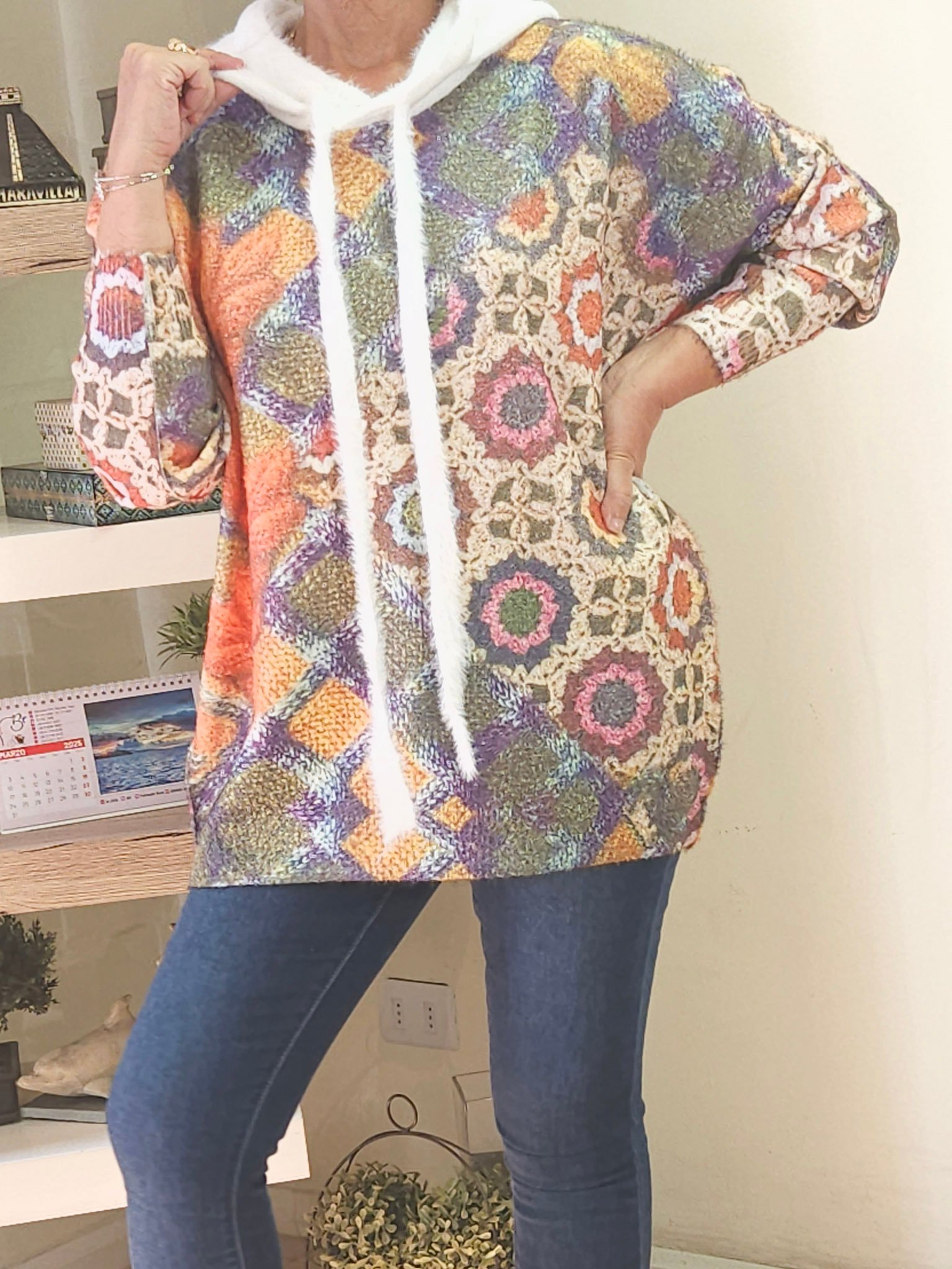 Sueter Oversized Betina Terracota