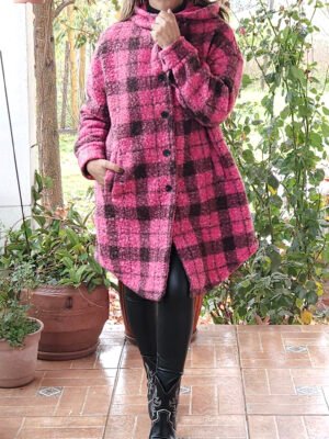 Abrigo Bouclé Mia Fucsia