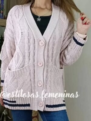 Chalecón Oversize Dorotea Palo De Rosa