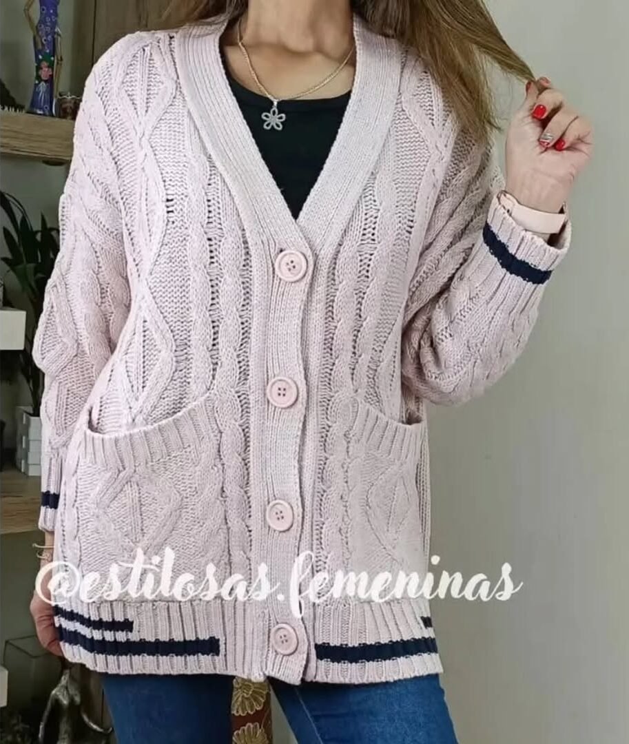 Chalecón Oversize Dorotea Palo De Rosa