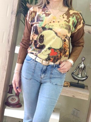 Suéter Italiano Snoopy Café