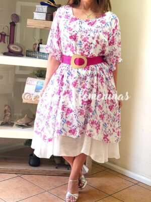 Vestido Antonella Fucsia