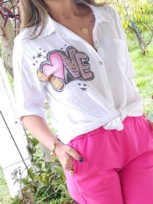 Blusa Italiana Venus Blanco