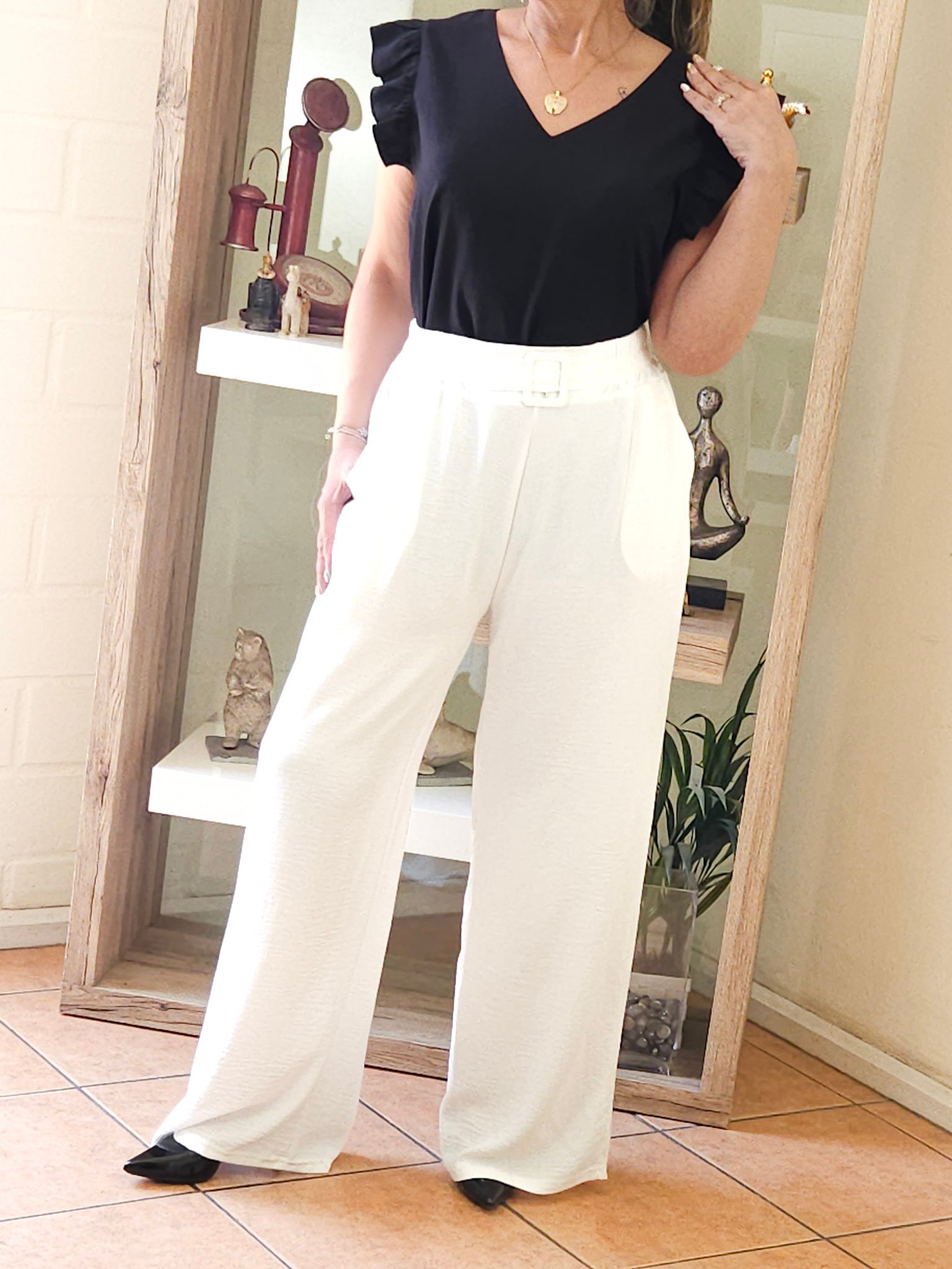 Pallazo Ester Blanco