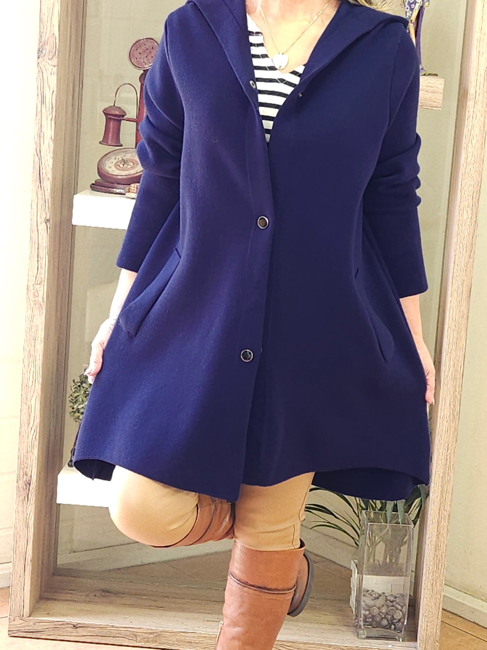 Abrigo Argolla Margarita Azul - Imagen 2