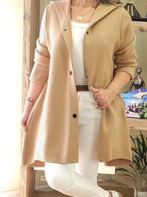 Abrigo Argolla Margarita Camel