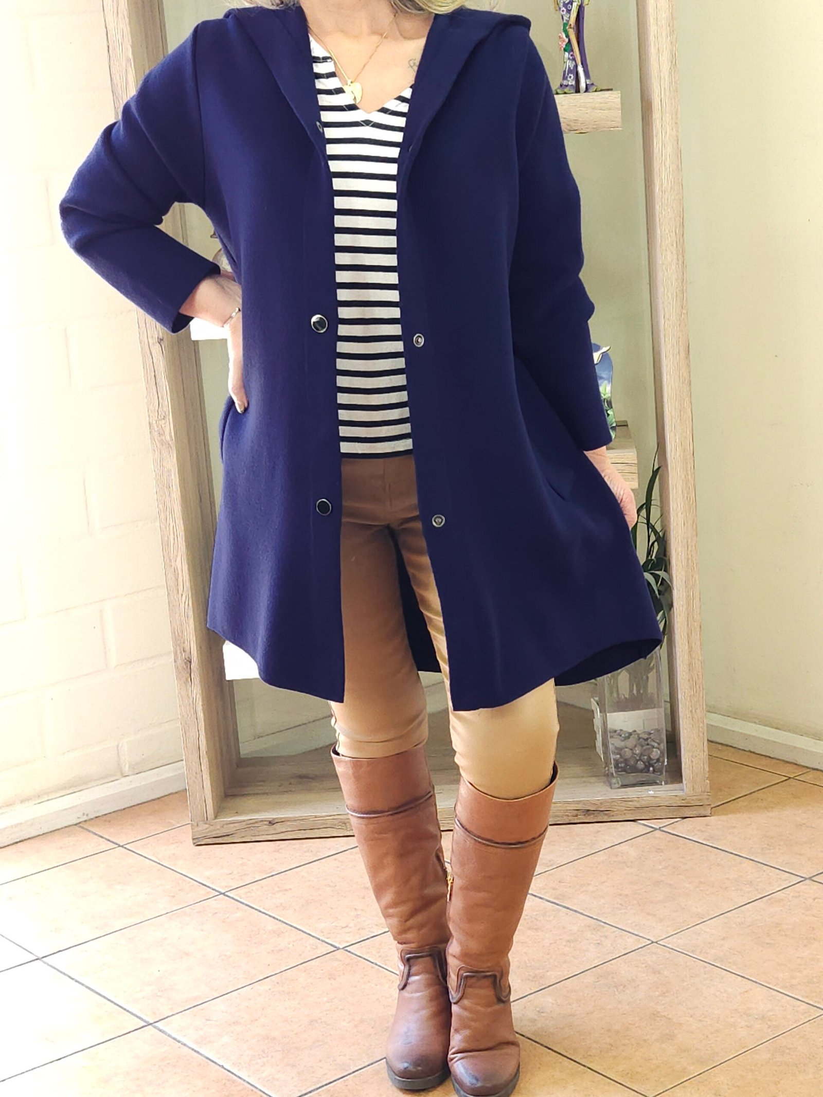 Abrigo Argolla Margarita Azul - Imagen 5