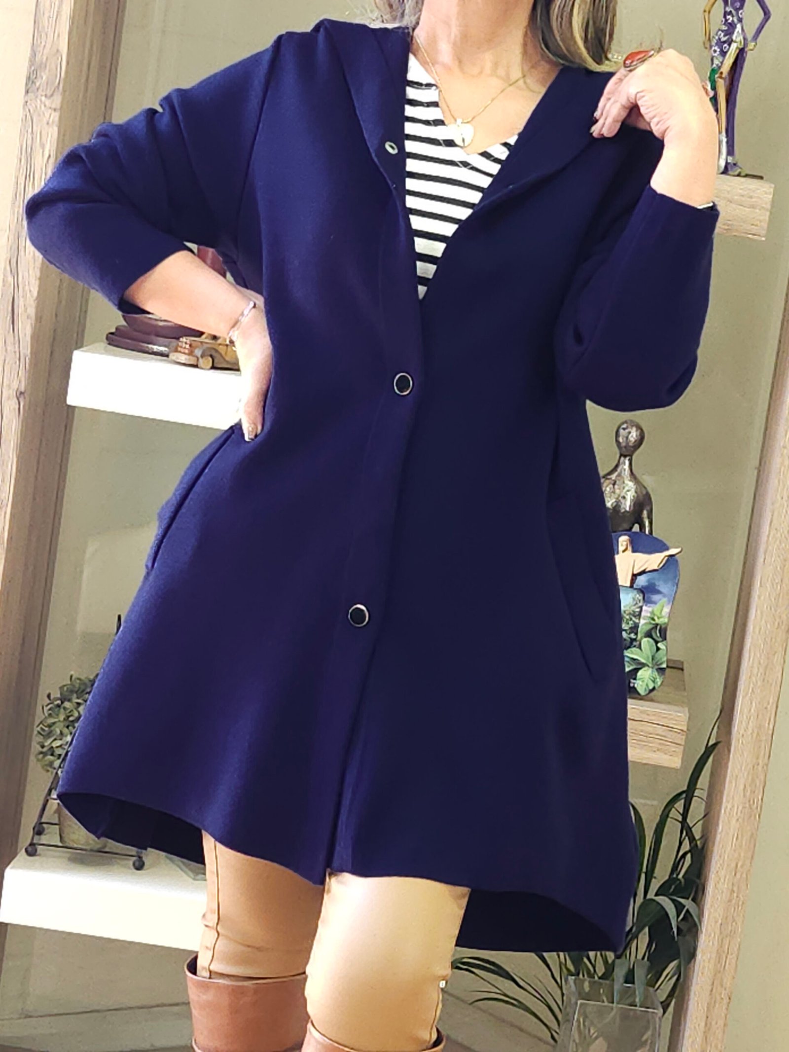 Abrigo Argolla Margarita Azul - Imagen 4