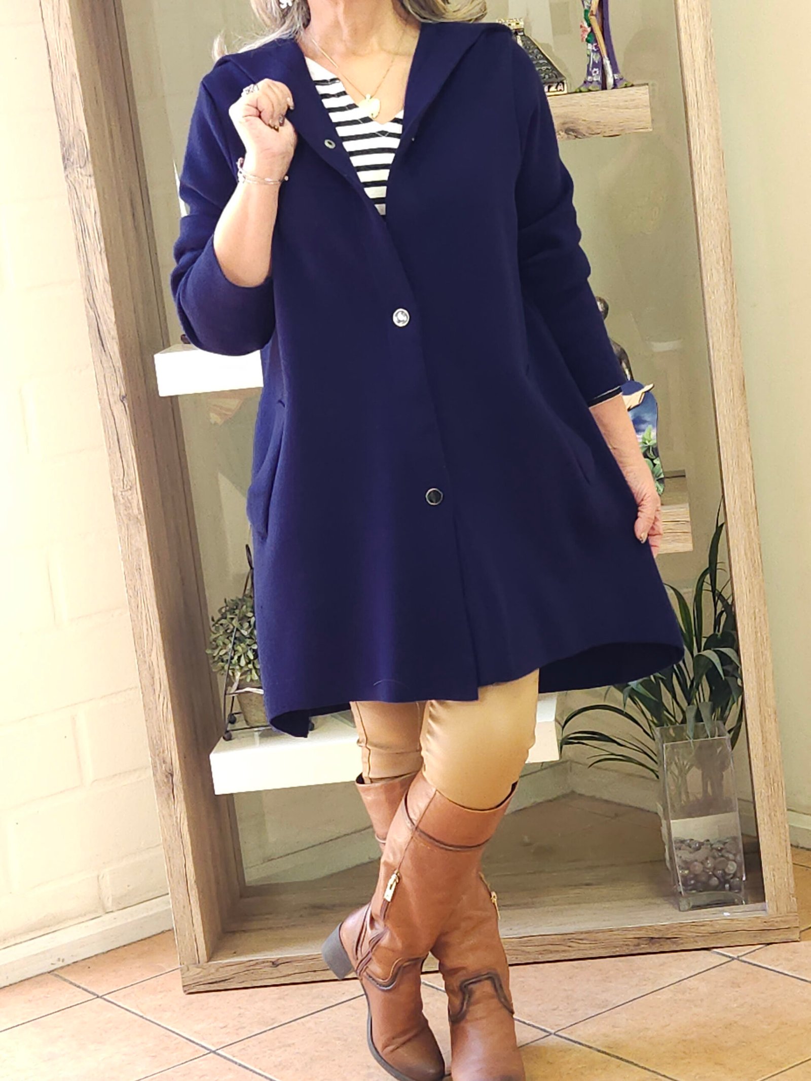 Abrigo Argolla Margarita Azul - Imagen 7