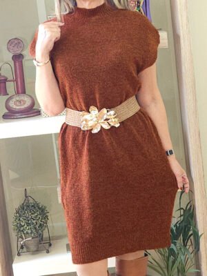 Vestido Sabrina Terracota