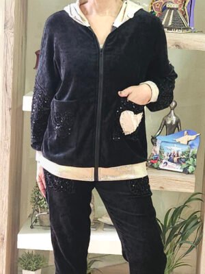Conjunto Italiano Rosetta Negro