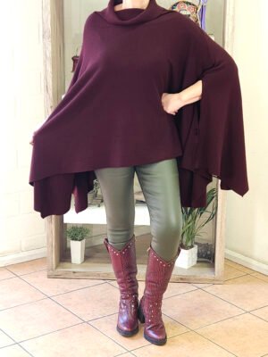 Poncho Oversized Ema Vino