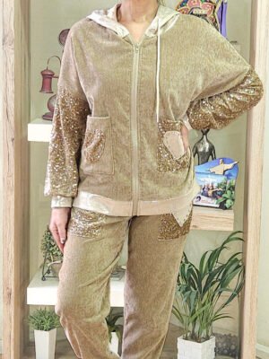 Conjunto Italiano Rosetta Beige