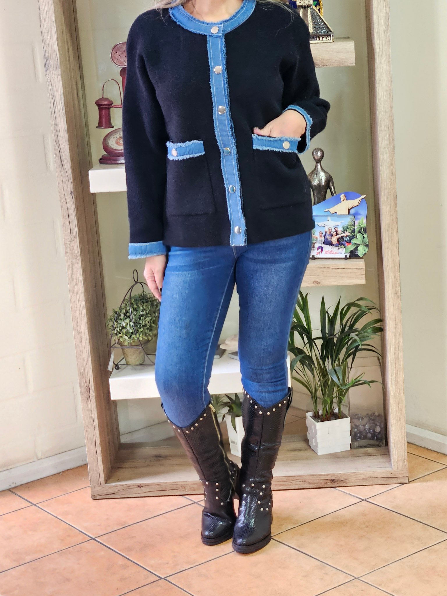Chaqueta Natalia Negra - Imagen 2