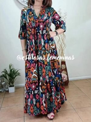 Maxivestido Gina Negro